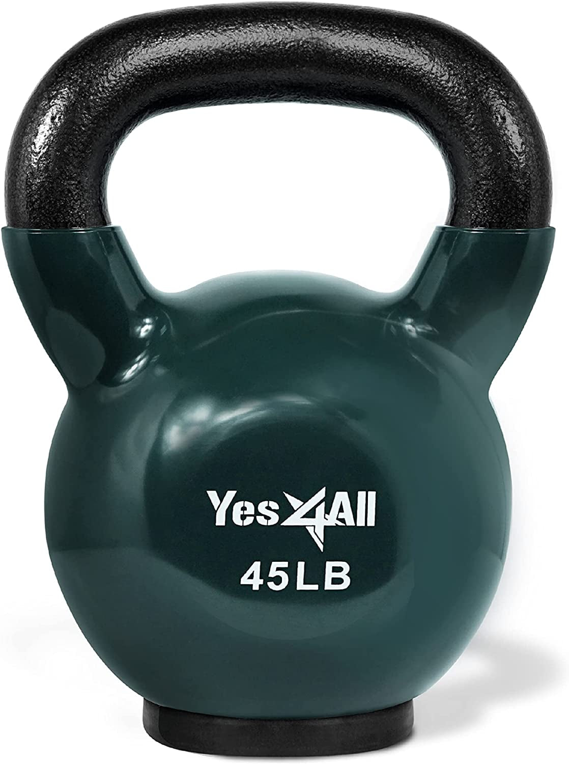 Yes4All Kettlebells with Rubber Base – 10–65LB Strength Set