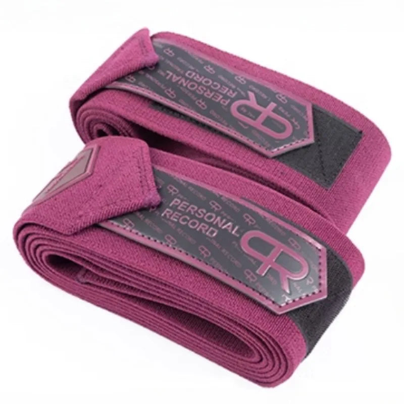 Purple Compression Support Bands – Weightlifting & Leg Workout Straps