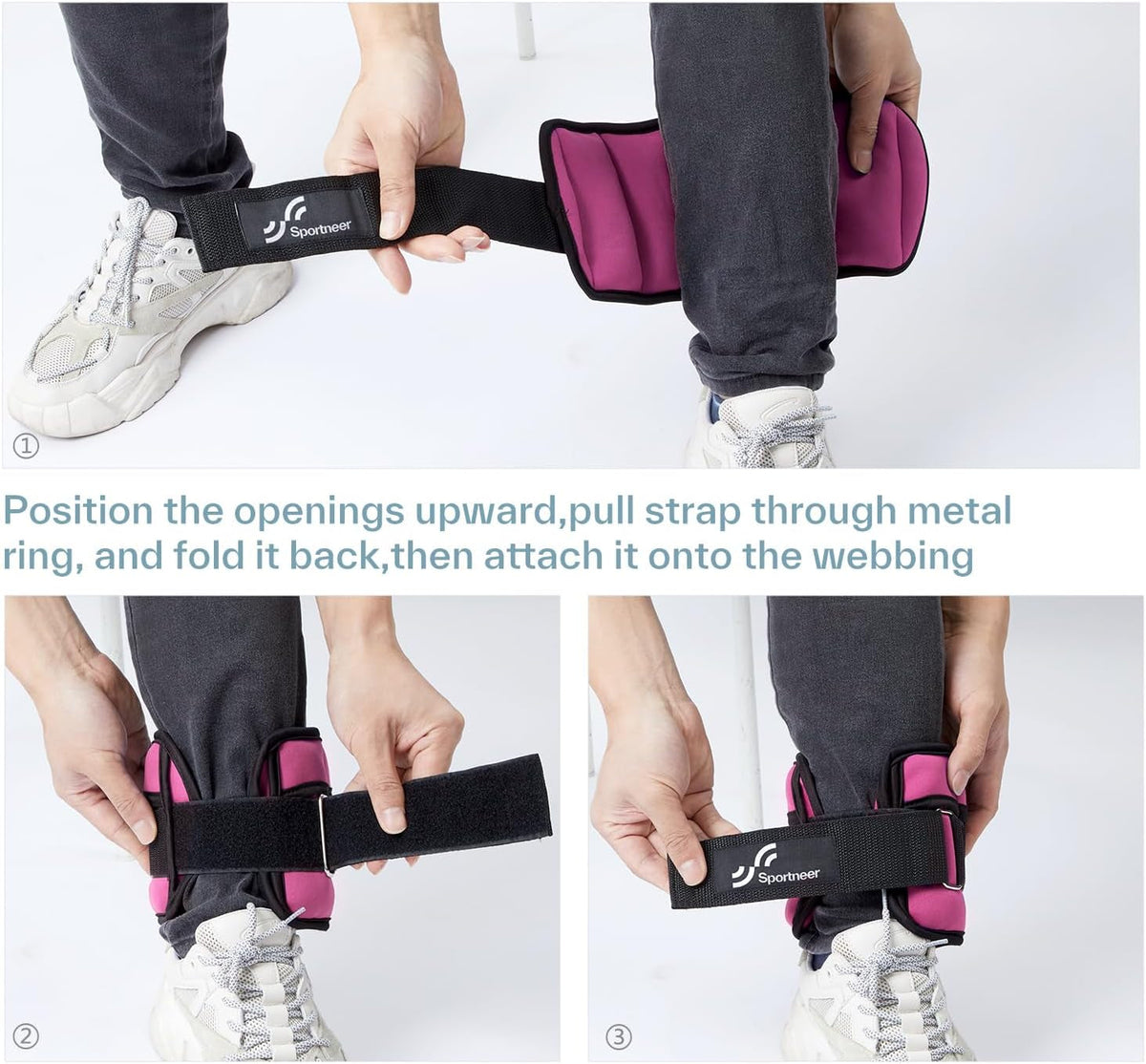 Adjustable Ankle & Wrist Weights – 4LB/13LB Pair for Women