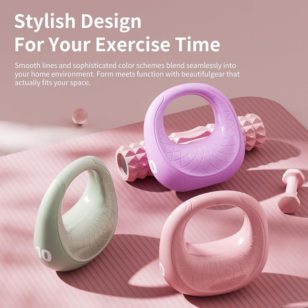 Soft Kettlebell – Anti-Slip Grip, 6/10/15LB Strength Training