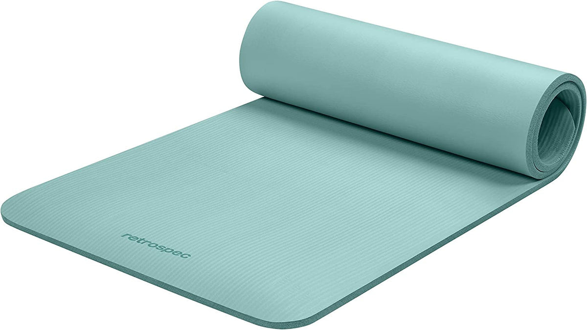 Retrospec Solana Yoga Mat – 1/2" Thick Non-Slip 72×24" Mat