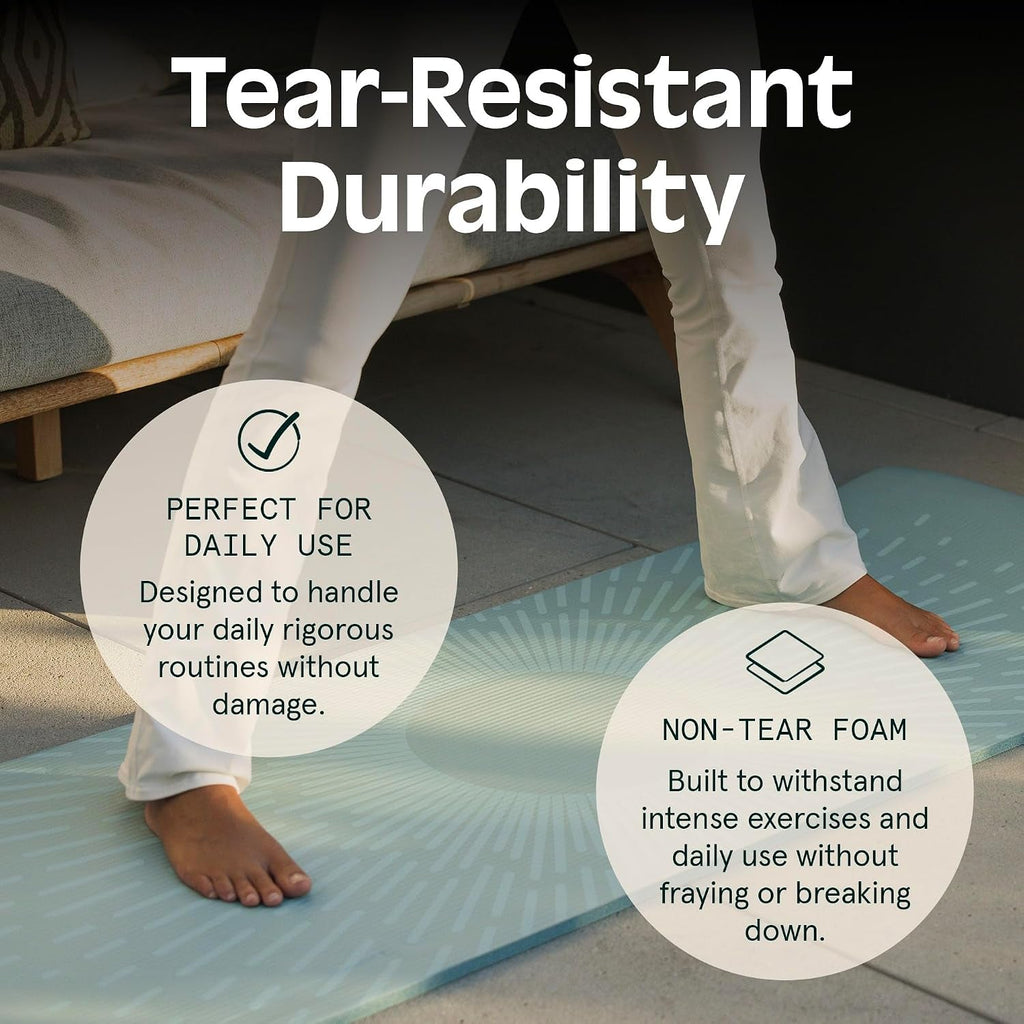 Retrospec Solana Yoga Mat – 1/2" Thick Non-Slip 72×24" Mat