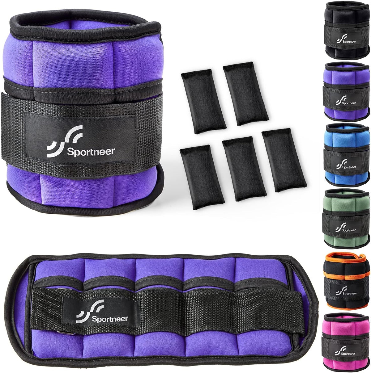 Adjustable Ankle & Wrist Weights – 4LB/13LB Pair for Women