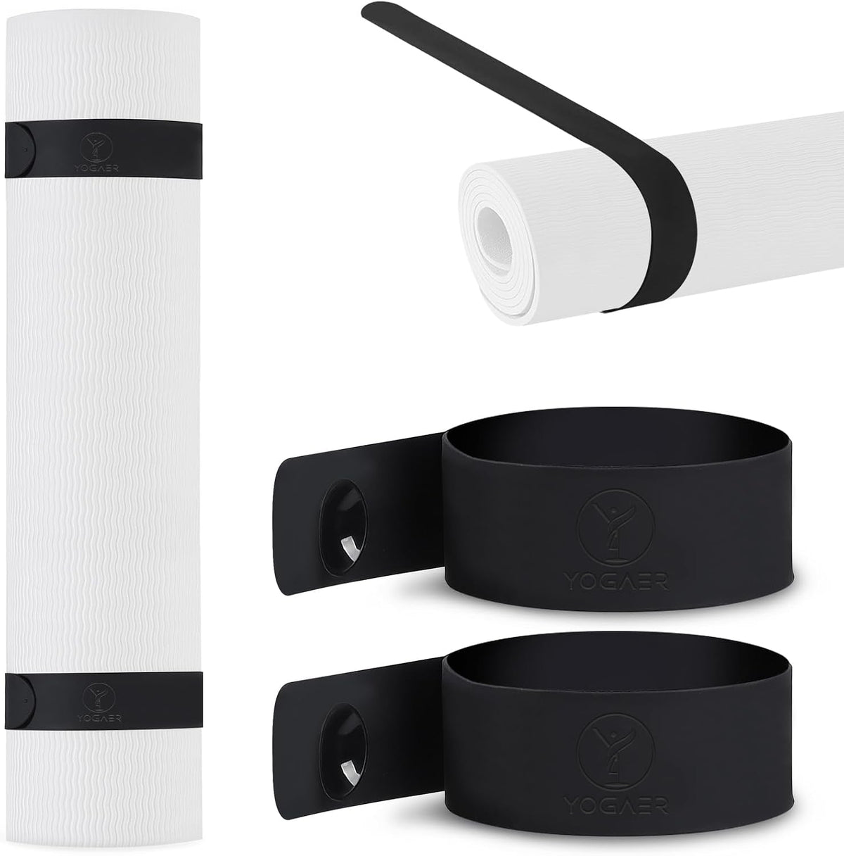 Adjustable Yoga Mat Carrier Strap – Thick Sling & Stretching Band