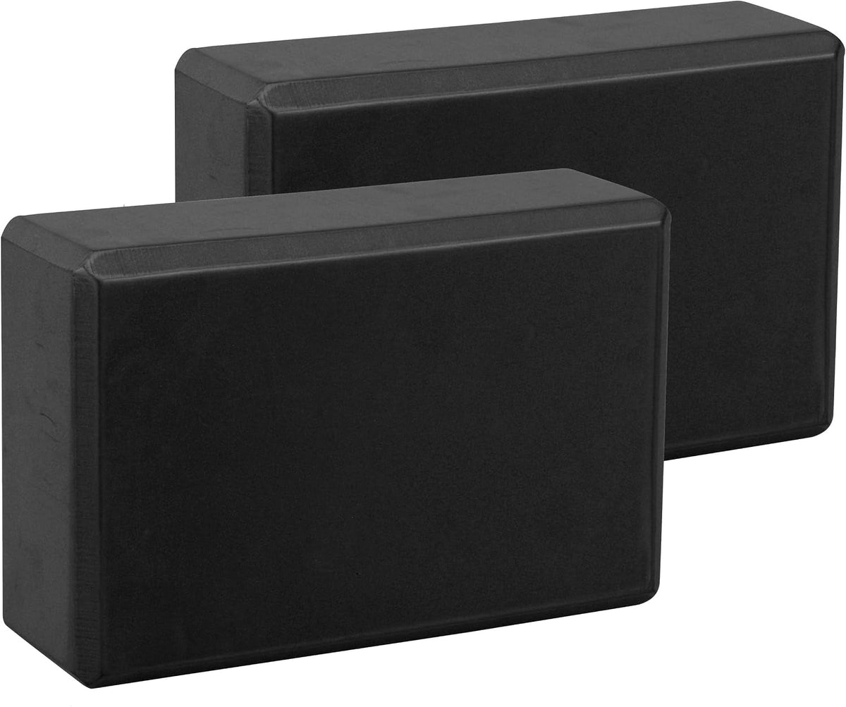 Yoga Blocks 2-Pack – Non-Slip Fitness & Pilates Blocks for Stretching