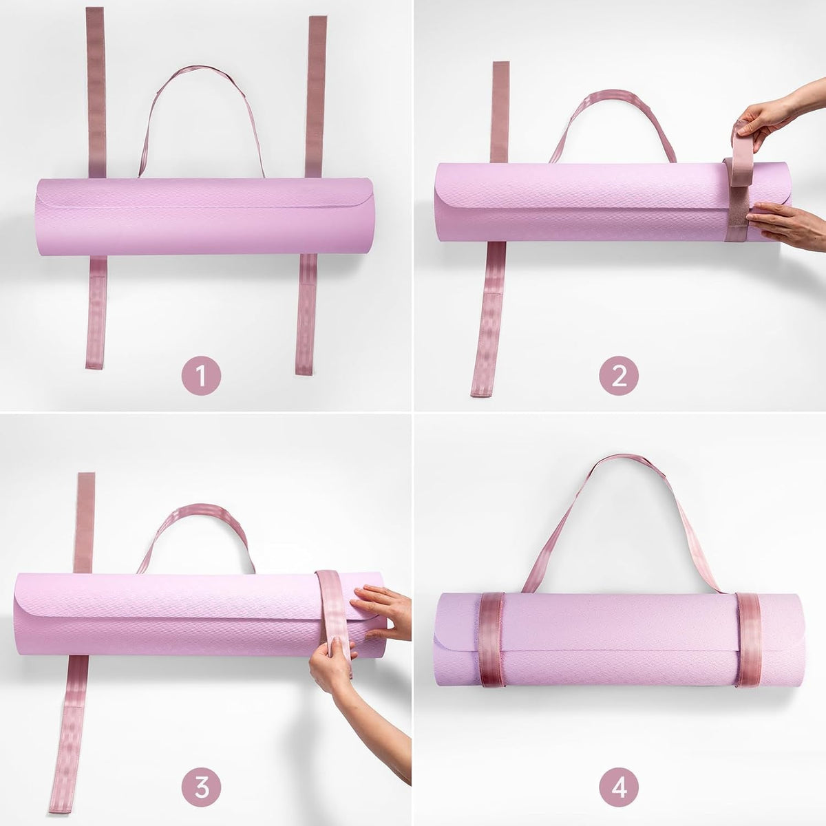 Yoga Mat Strap – Adjustable Hook & Loop Closure Carrier