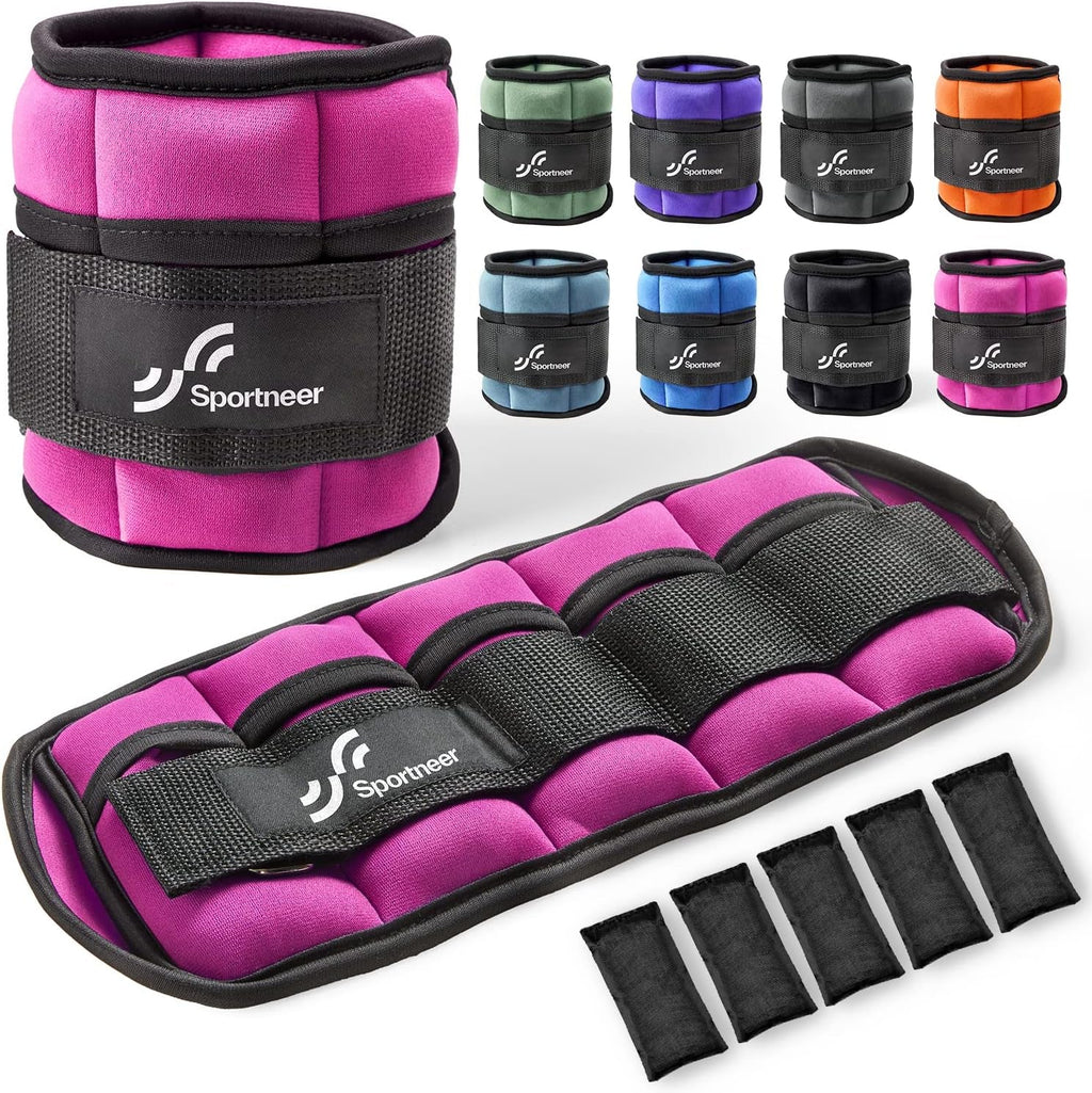 Adjustable Ankle & Wrist Weights – 4LB/13LB Pair for Women