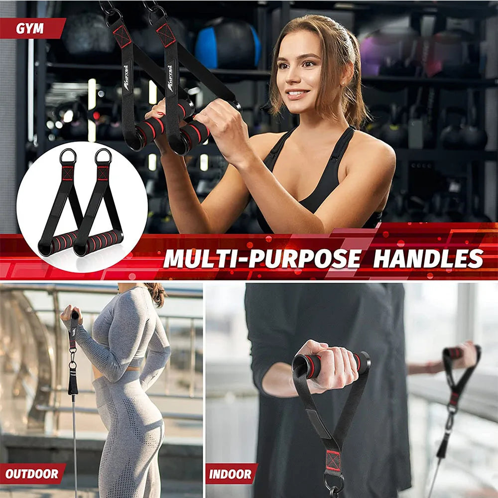 Exercise Handles – Heavy-Duty Cable Machine & Resistance Attachments