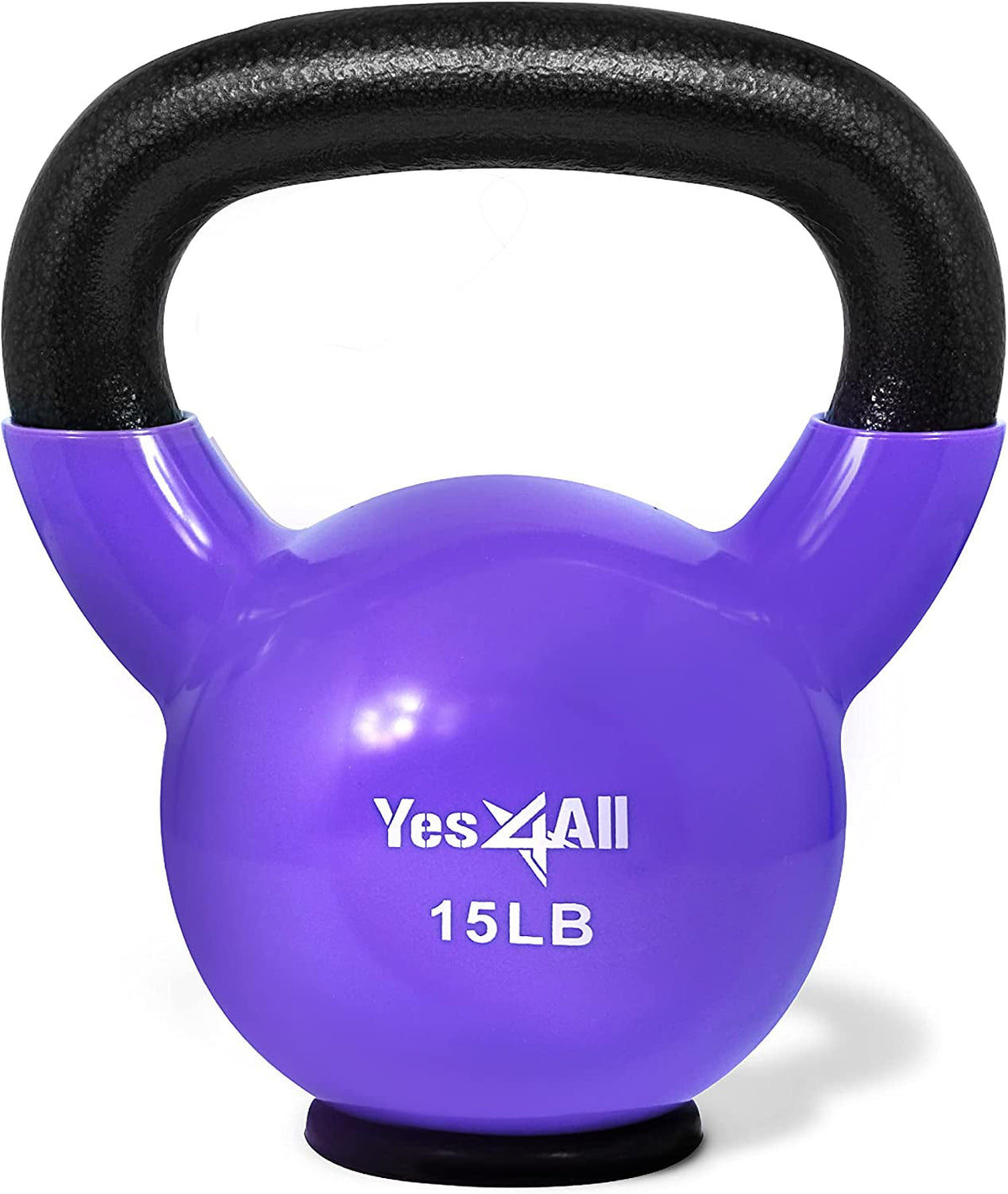 Yes4All Kettlebells with Rubber Base – 10–65LB Strength Set