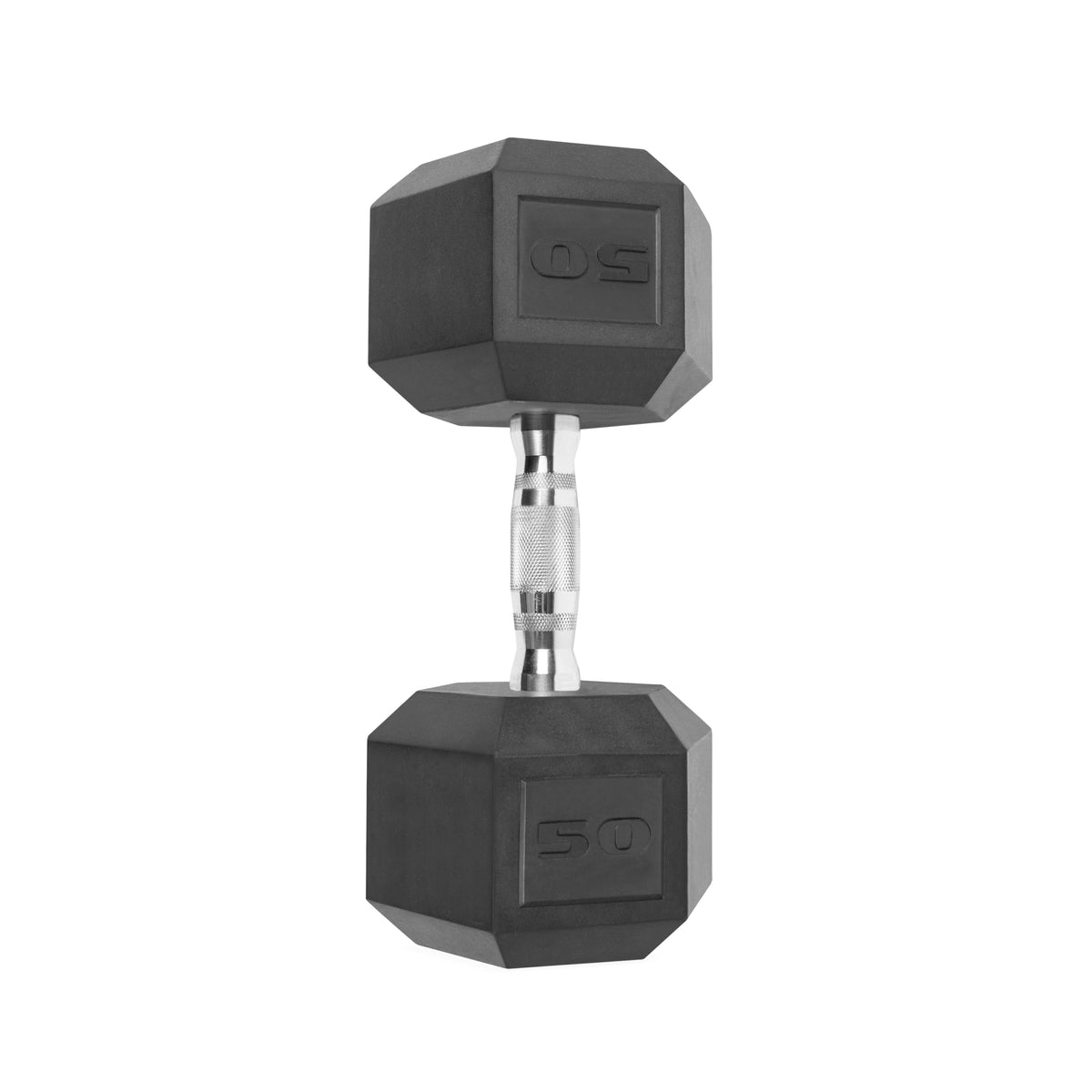 12LB Coated Rubber Hex Dumbbell Pair – Ergonomic Steel Handle