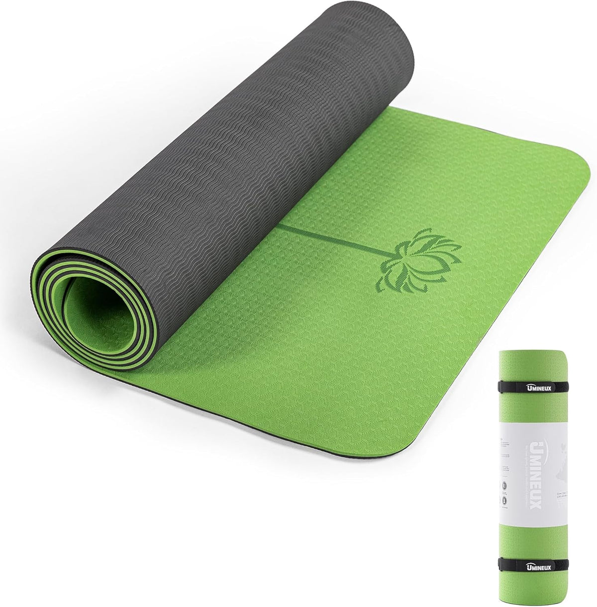 Extra-Thick TPE Yoga Mat – Non-Slip Mat with Sling & Storage Bag