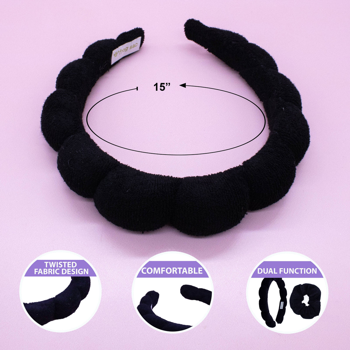 Spa Headband with Scrunchies