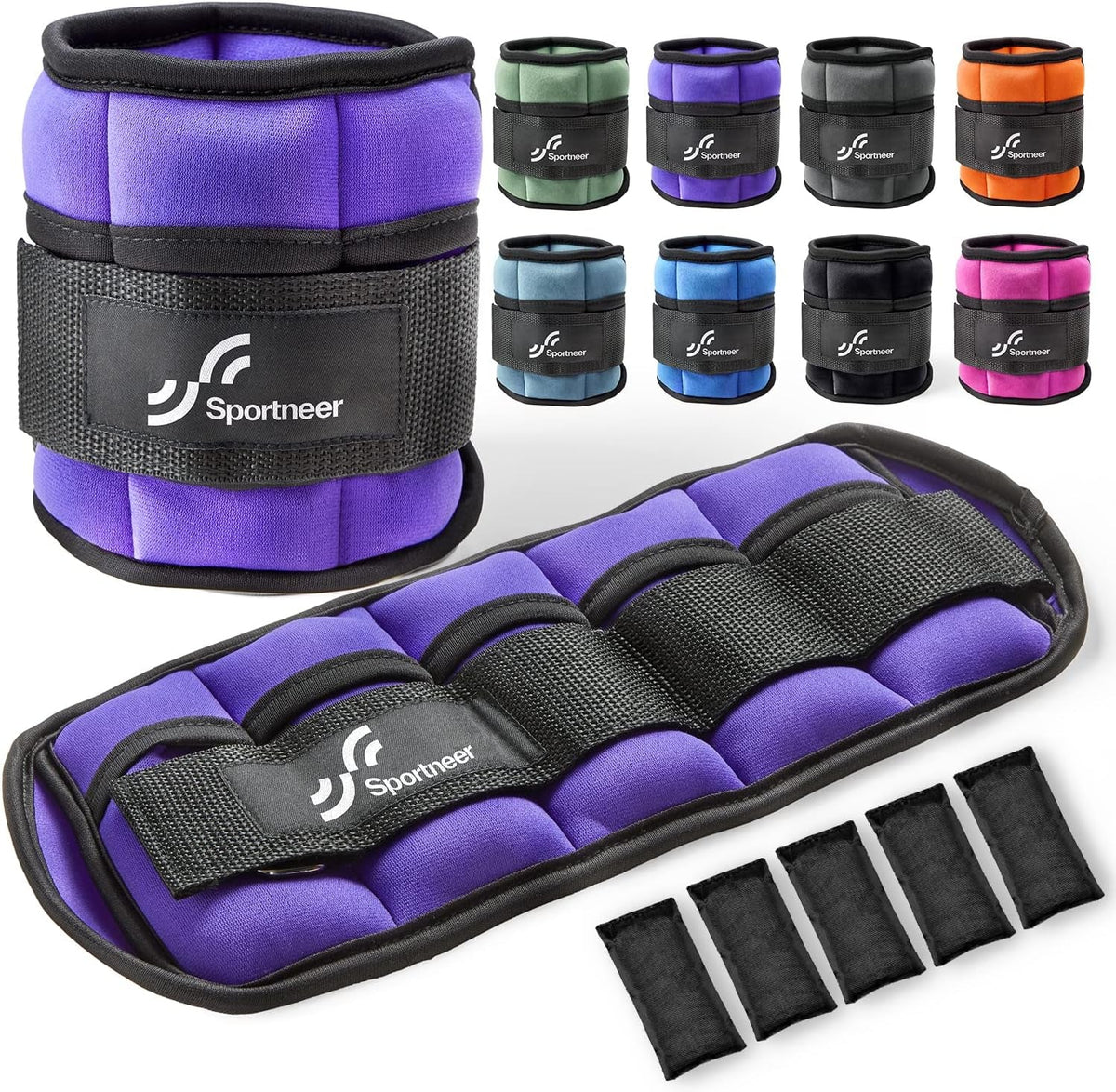 Adjustable Ankle & Wrist Weights – 4LB/13LB Pair for Women