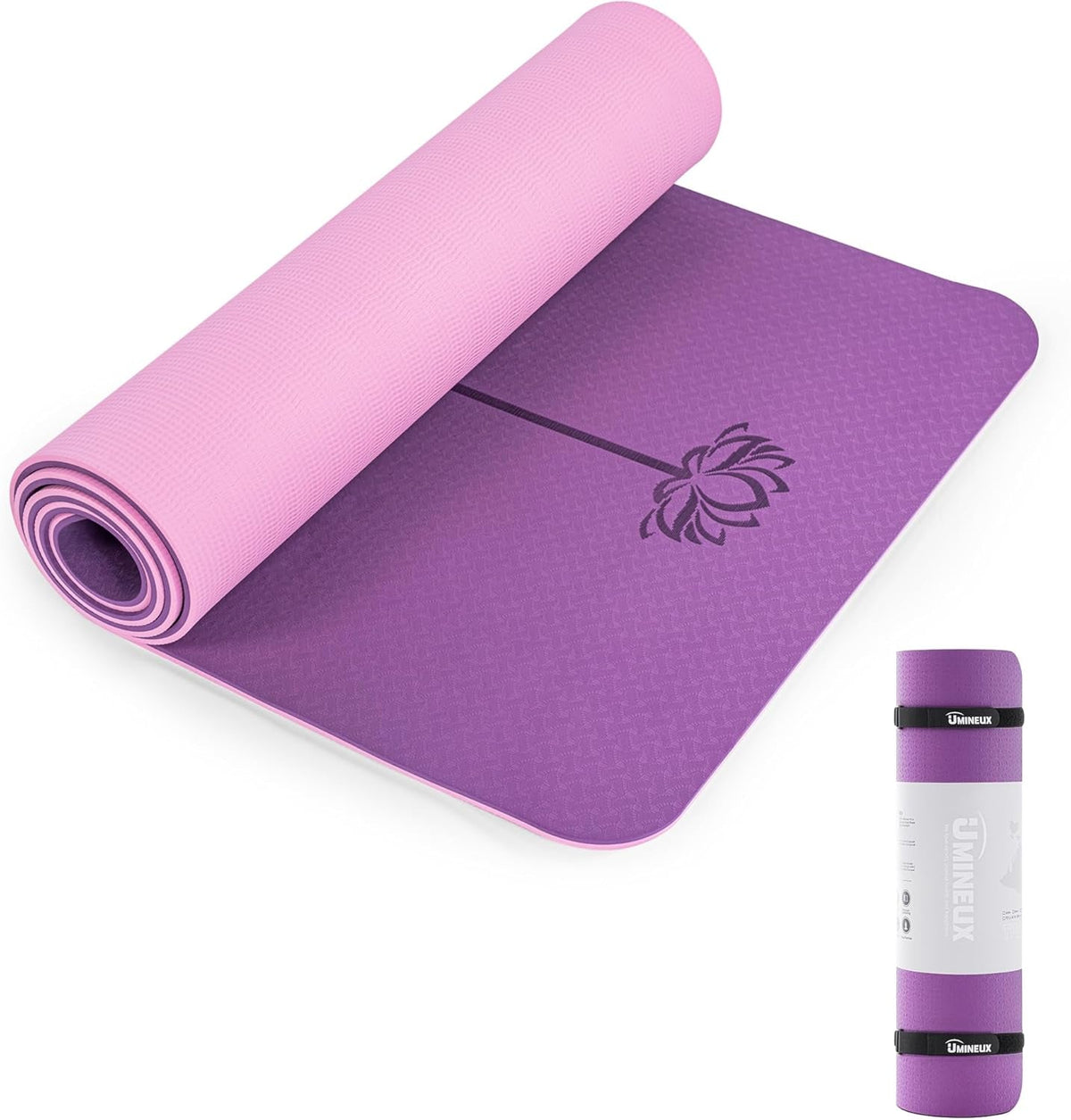 Extra-Thick TPE Yoga Mat – Non-Slip Mat with Sling & Storage Bag