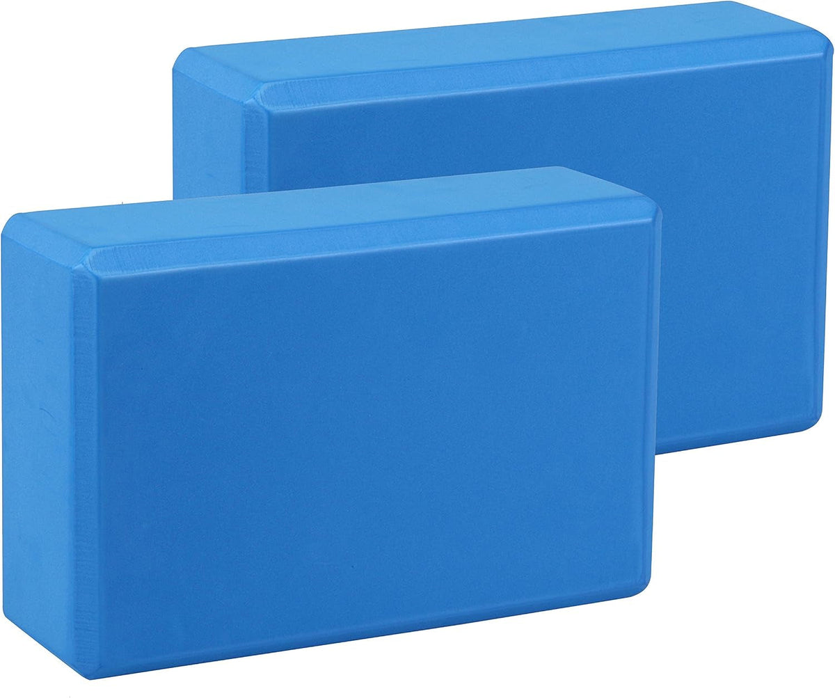 Yoga Blocks 2-Pack – Non-Slip Fitness & Pilates Blocks for Stretching