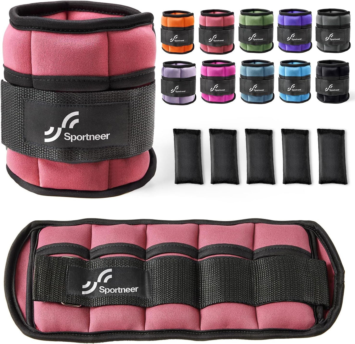 Adjustable Ankle & Wrist Weights – 4LB/13LB Pair for Women