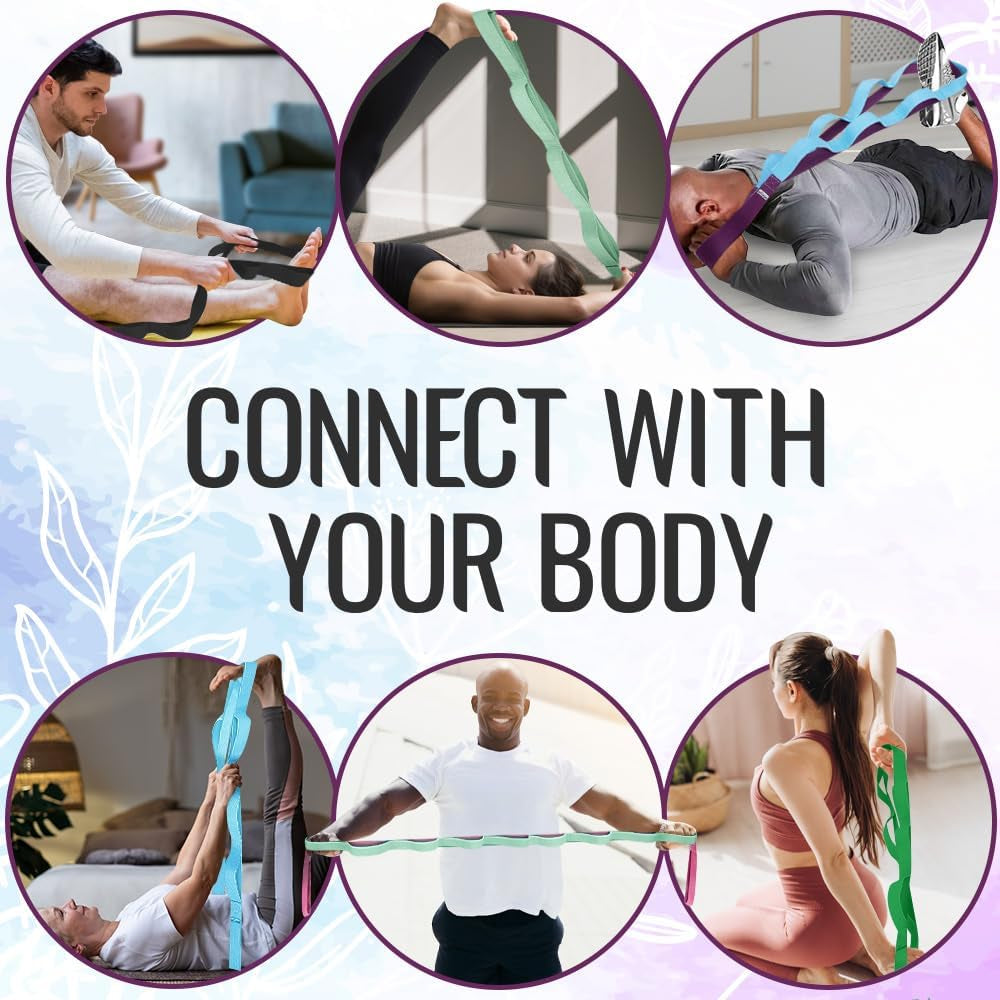 Stretching Strap with 10 Loops – Physical Therapy & Rehab Exercise