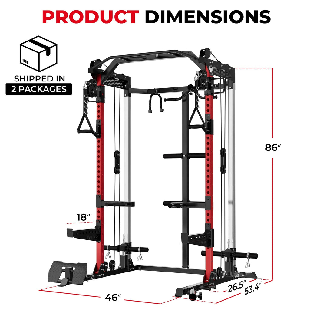 HR05 Half Rack Functional Trainer – Strength Training Home Gym