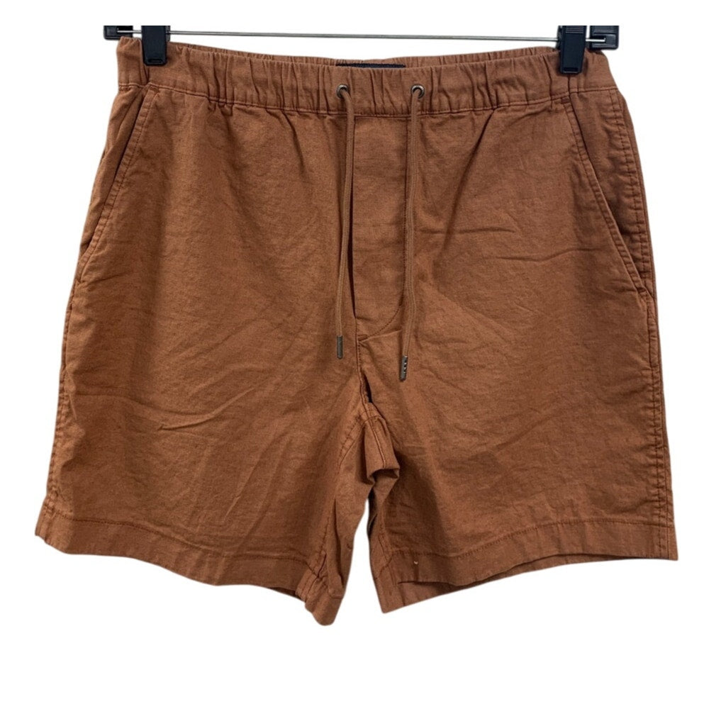 New American Eagle Mens Small Rusty Brown Flex Drawstring Waist Shorts