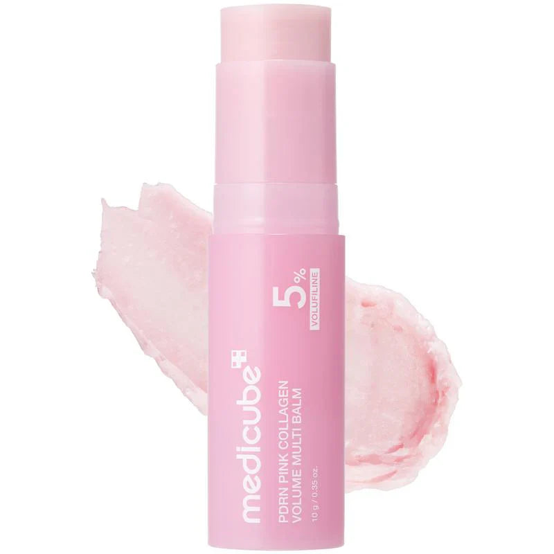 PDRN Pink Collagen Volume Multi Balm | All In One Volufiline, PDRN, NAD Stick for Youthful-Looking, Helping Look of Fine Lines, Firming Care, Anti-Aging Care | For Under-Eyes, Neck, Forehead, Smile Lines, Lip Care | Korean Skincare