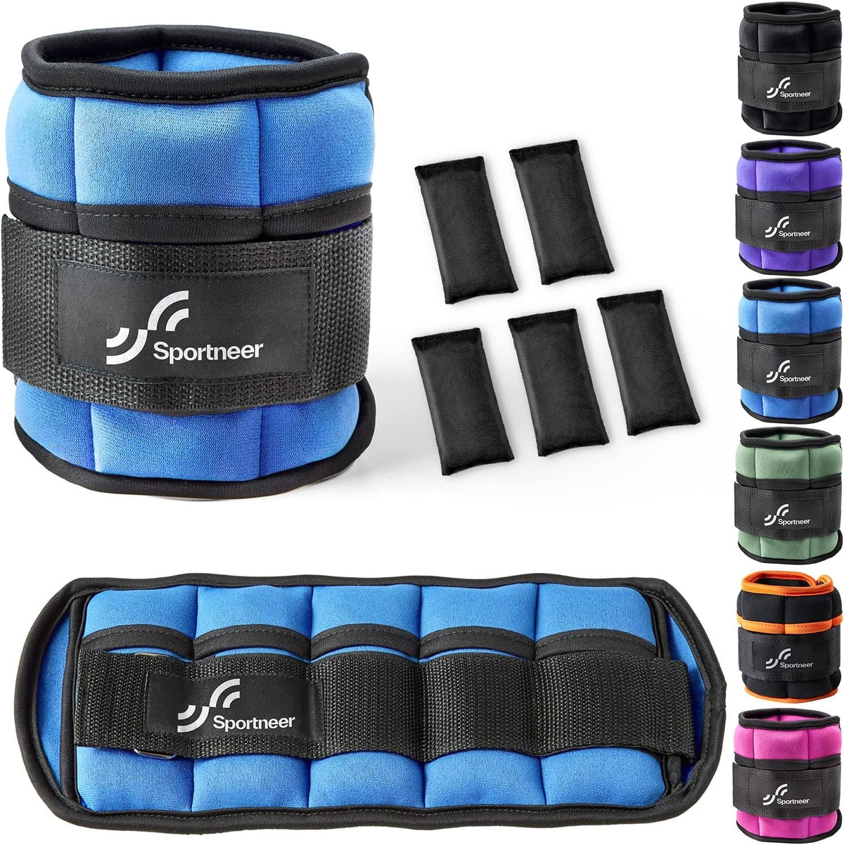 Adjustable Ankle & Wrist Weights – 4LB/13LB Pair for Women