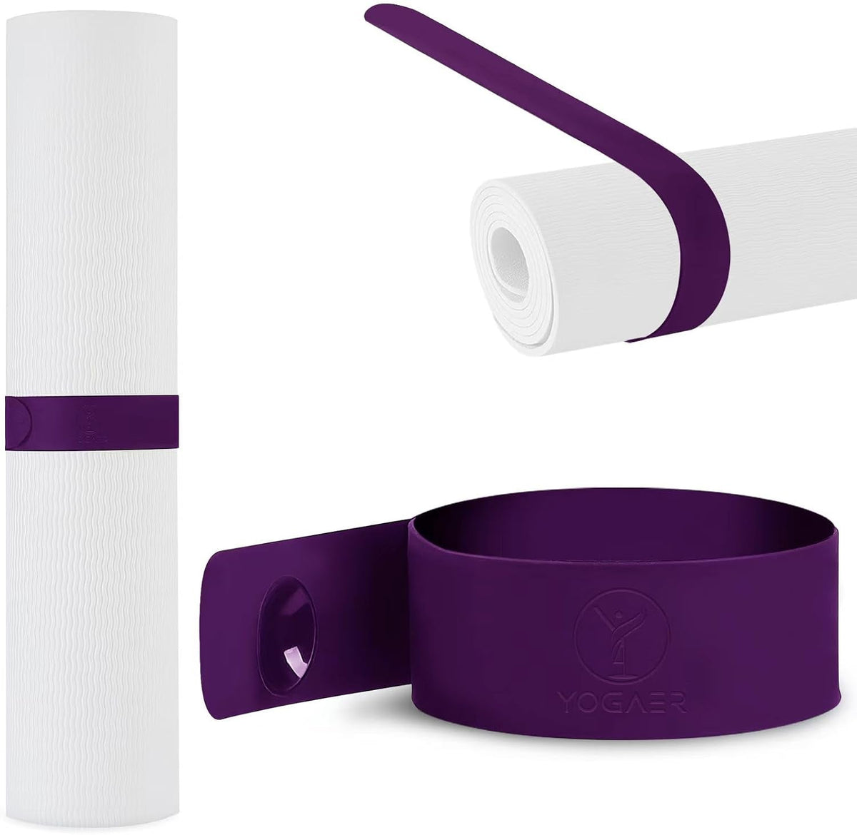 Adjustable Yoga Mat Carrier Strap – Thick Sling & Stretching Band