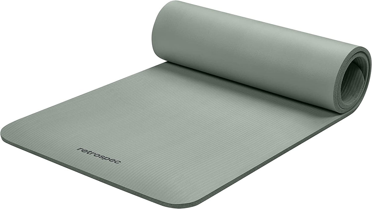 Retrospec Solana Yoga Mat – 1/2" Thick Non-Slip 72×24" Mat