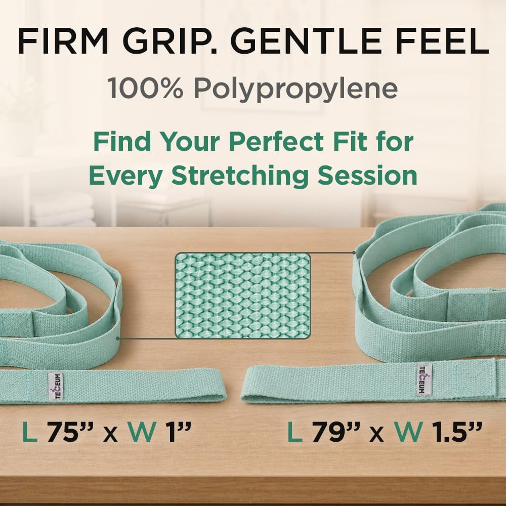 Stretching Strap with 10 Loops – Physical Therapy & Rehab Exercise