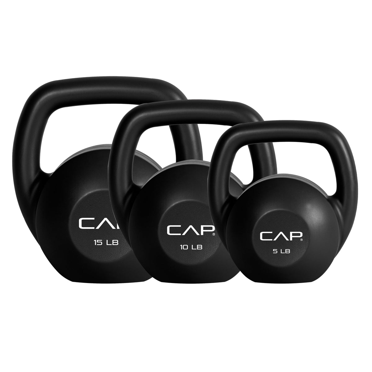 5LB Vinyl Kettlebell Body Trainer – Black