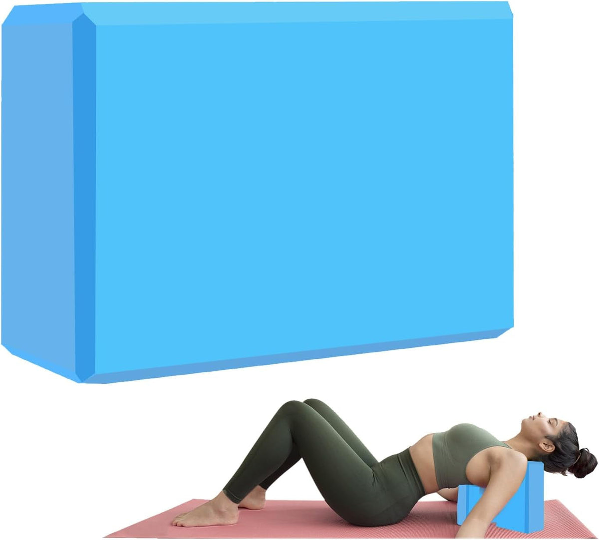 Gaiam Yoga Block – Latex-Free EVA Foam, Non-Slip Beveled Edges