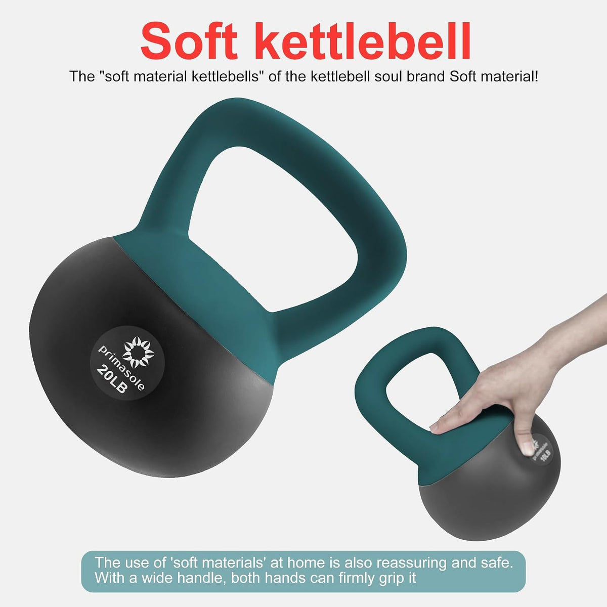 Soft Kettlebell – Neoprene Anti-Slip Grip for Home Workouts