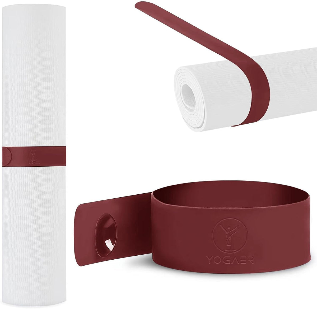 Adjustable Yoga Mat Carrier Strap – Thick Sling & Stretching Band