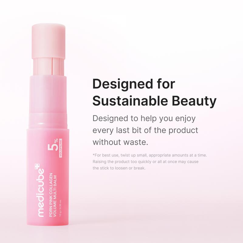 PDRN Pink Collagen Volume Multi Balm | All In One Volufiline, PDRN, NAD Stick for Youthful-Looking, Helping Look of Fine Lines, Firming Care, Anti-Aging Care | For Under-Eyes, Neck, Forehead, Smile Lines, Lip Care | Korean Skincare