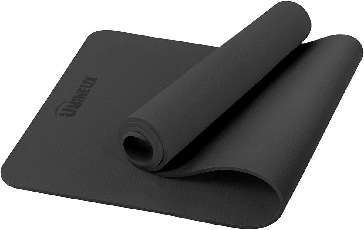 Extra-Thick TPE Yoga Mat – Non-Slip Mat with Sling & Storage Bag