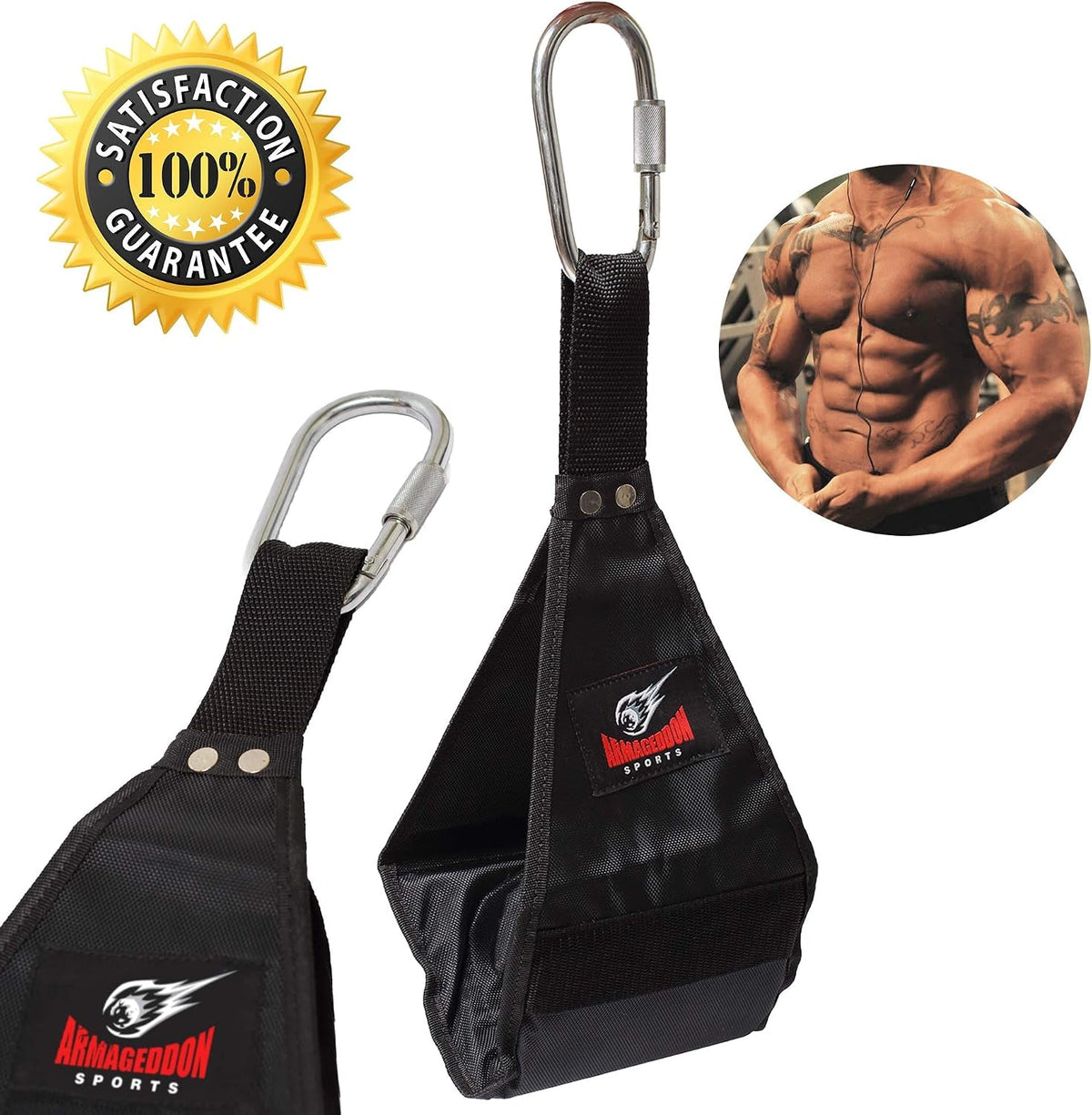 Premium Ab Slings Straps – Heavy-Duty Hanging Leg Raise Pair