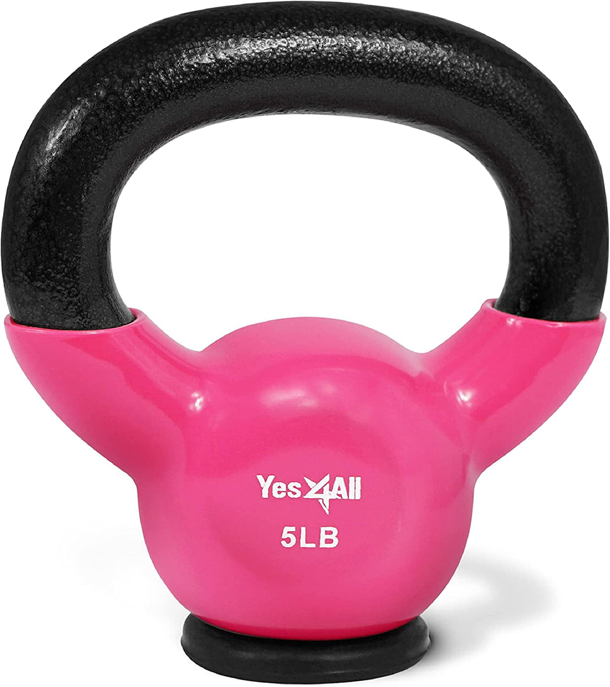 Yes4All Kettlebells with Rubber Base – 10–65LB Strength Set