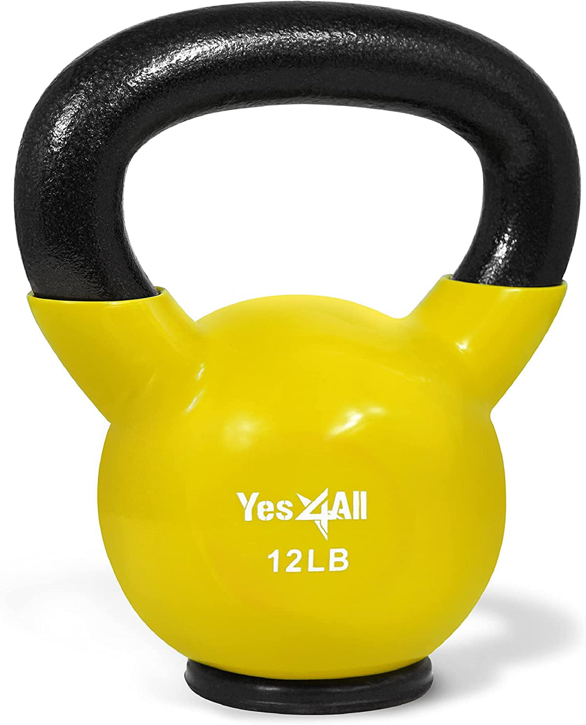 Yes4All Kettlebells with Rubber Base – 10–65LB Strength Set