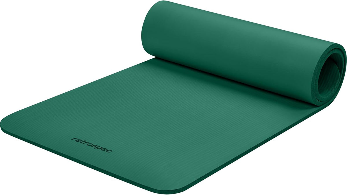 Retrospec Solana Yoga Mat – 1/2" Thick Non-Slip 72×24" Mat