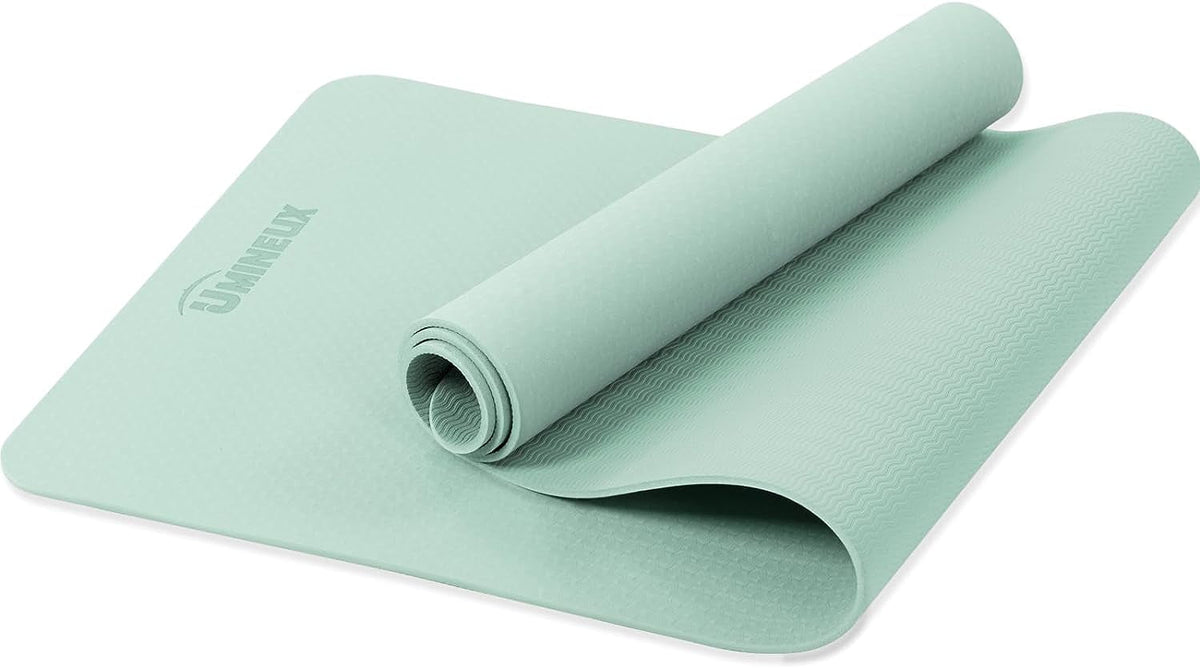 Extra-Thick TPE Yoga Mat – Non-Slip Mat with Sling & Storage Bag