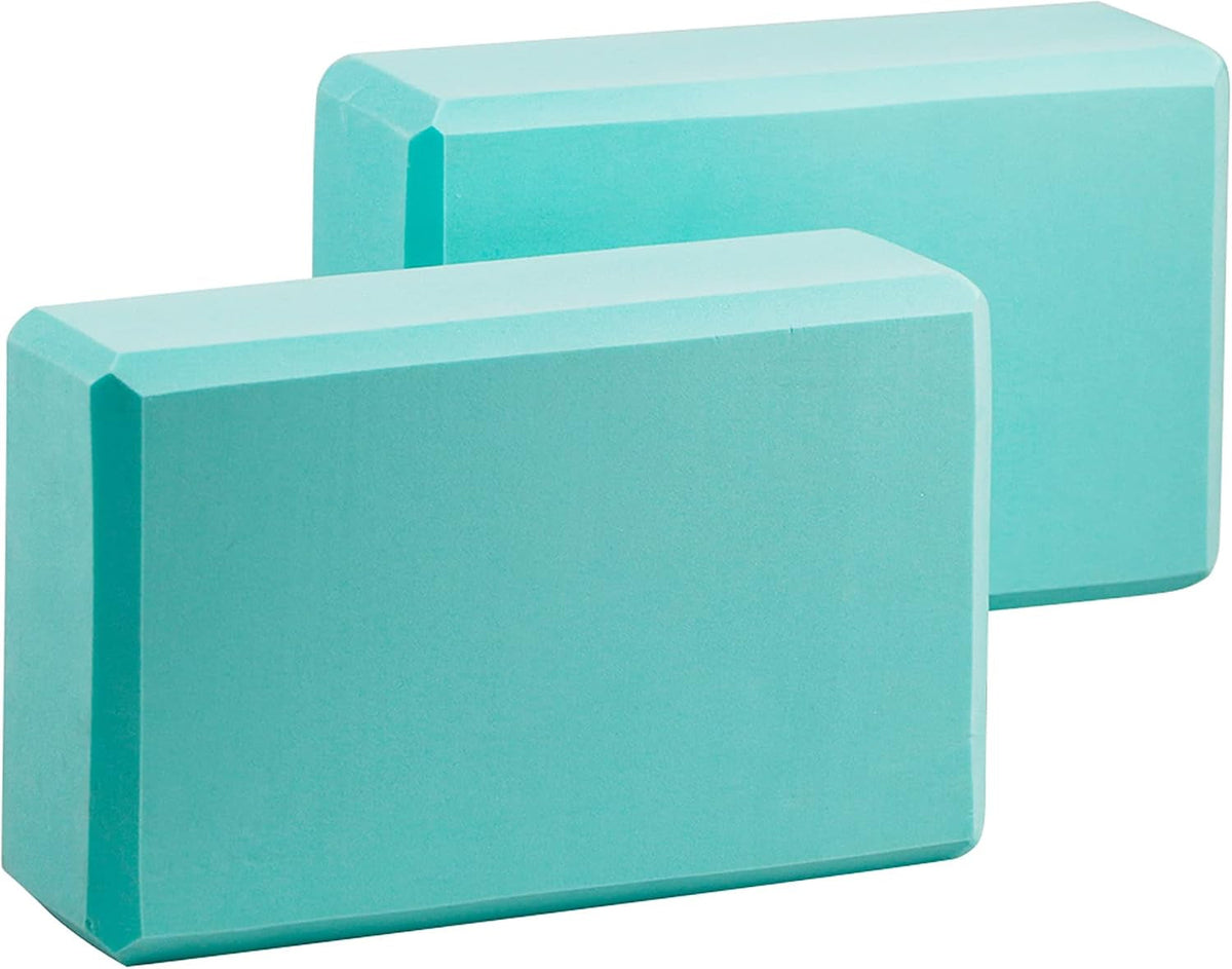 Yoga Blocks 2-Pack – Non-Slip Fitness & Pilates Blocks for Stretching