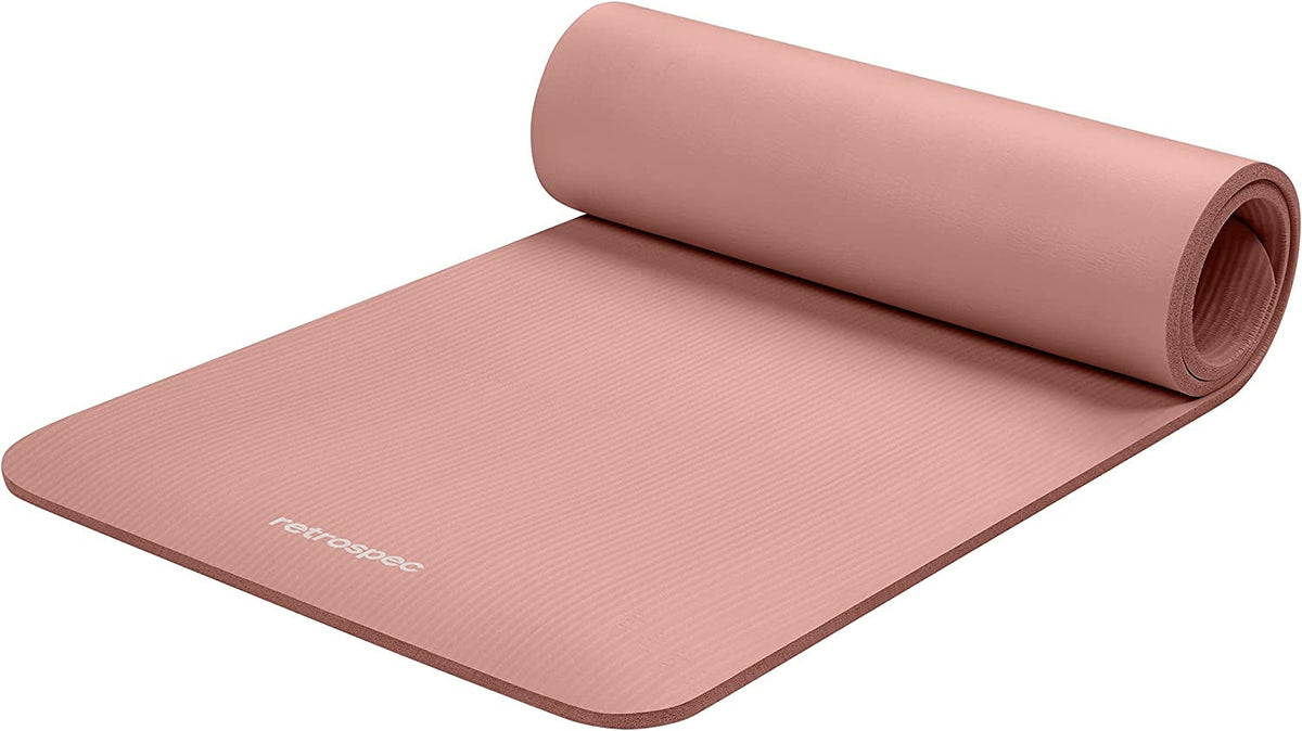 Retrospec Solana Yoga Mat – 1/2" Thick Non-Slip 72×24" Mat