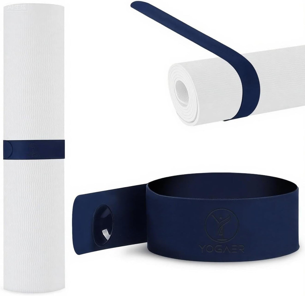 Adjustable Yoga Mat Carrier Strap – Thick Sling & Stretching Band