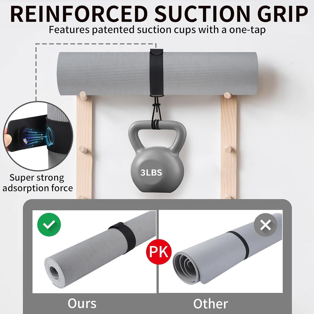 Adjustable Yoga Mat Carrier Strap – Thick Sling & Stretching Band