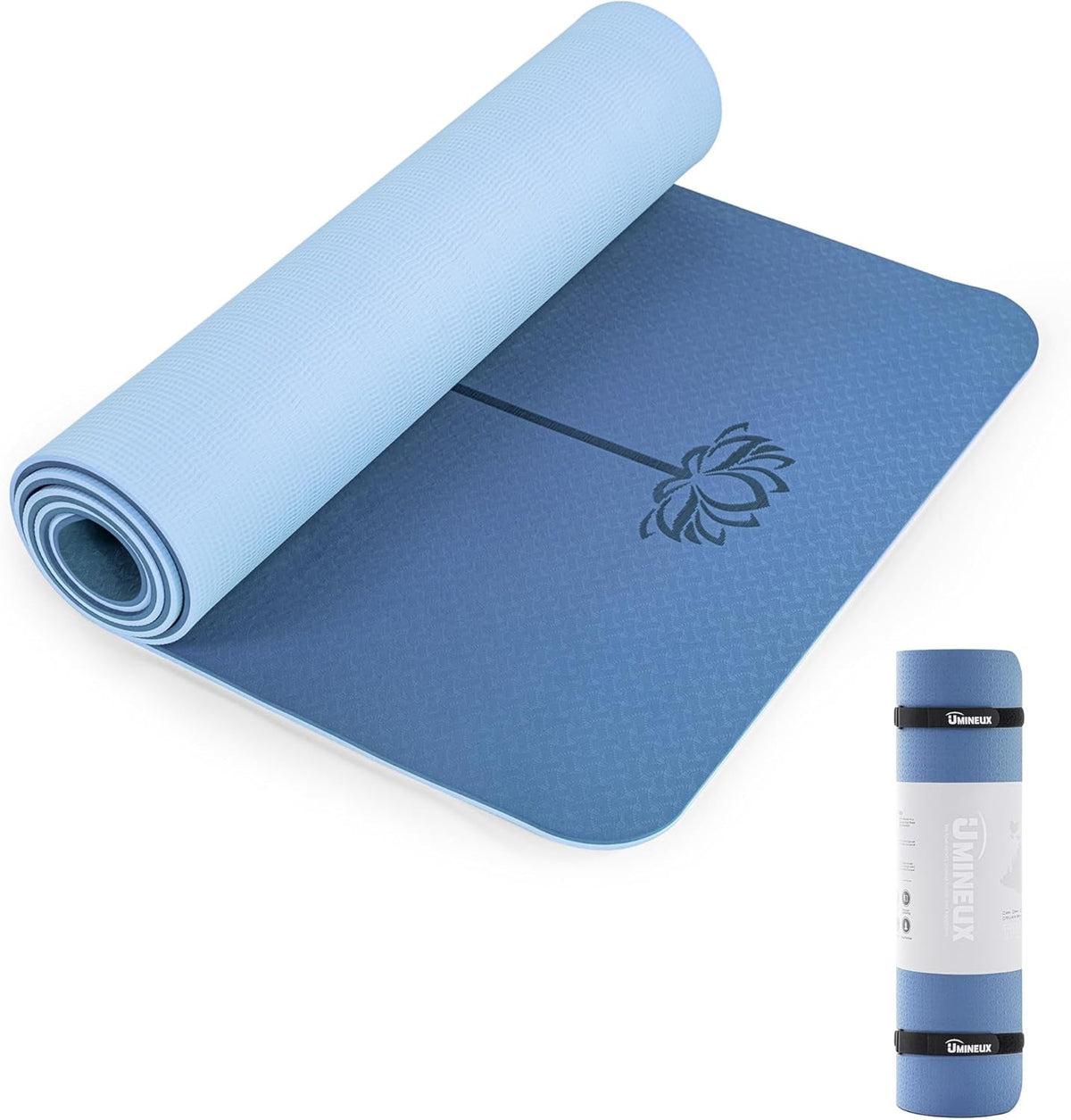 Extra-Thick TPE Yoga Mat – Non-Slip Mat with Sling & Storage Bag
