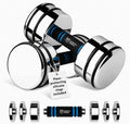 Steel Adjustable Dumbbell – Ultracompact Chrome Weight