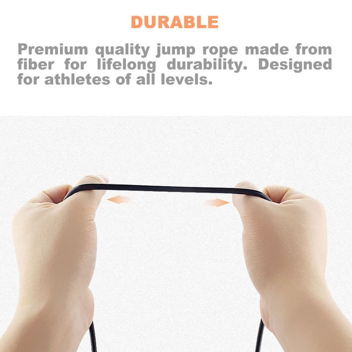 Speed Jump Rope with Ball Bearings – PVC Cable Skipping Rope