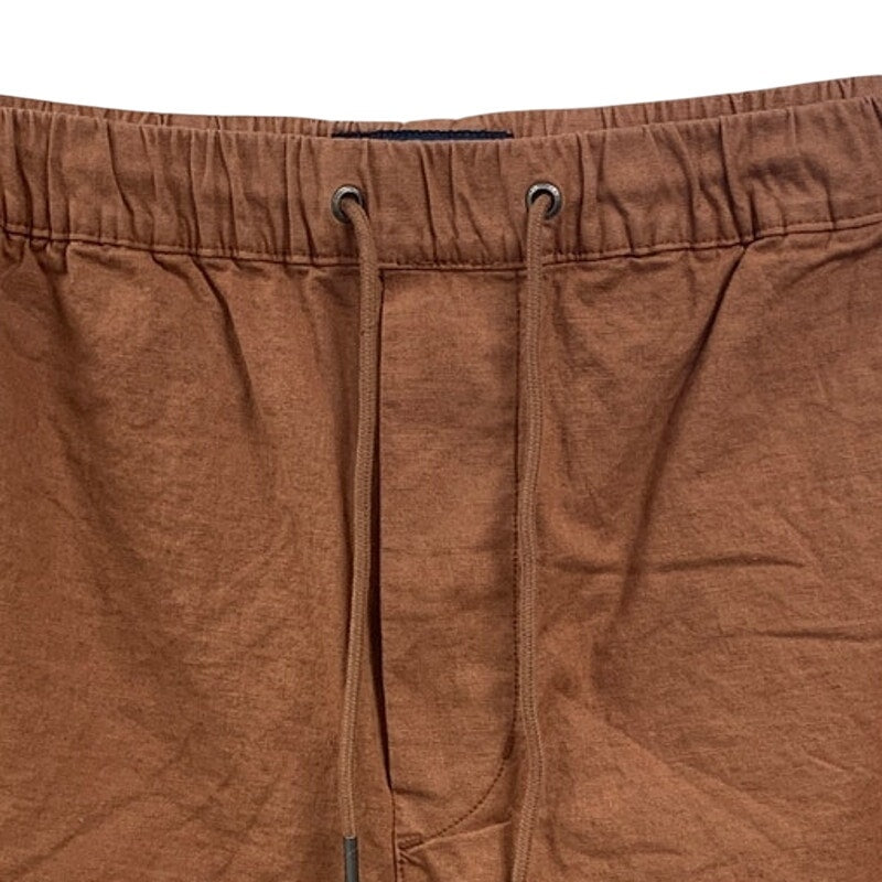 New American Eagle Mens Small Rusty Brown Flex Drawstring Waist Shorts