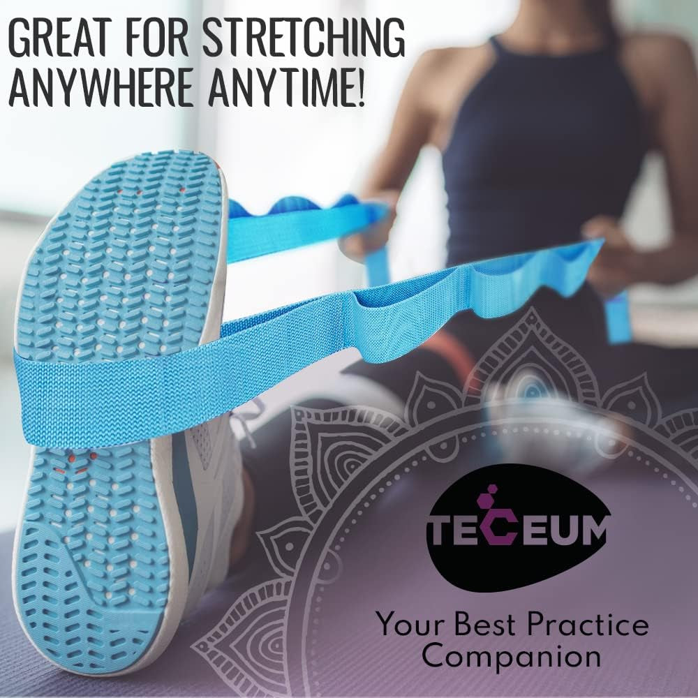 Stretching Strap with 10 Loops – Physical Therapy & Rehab Exercise