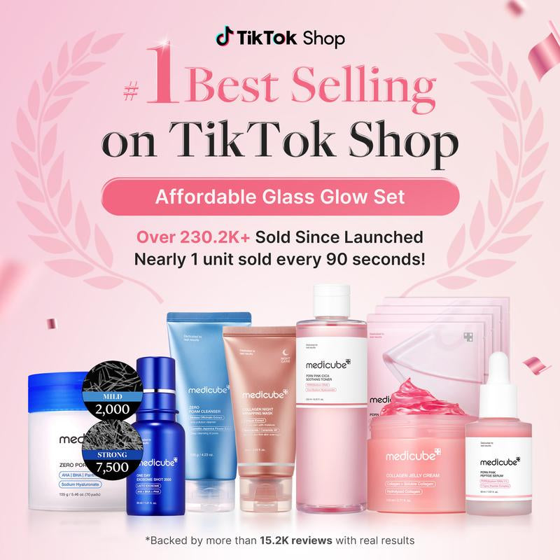 Affordable Medicube Glass Glow Skincare Set | 8 Essential Products for a Radiant Skin Routine