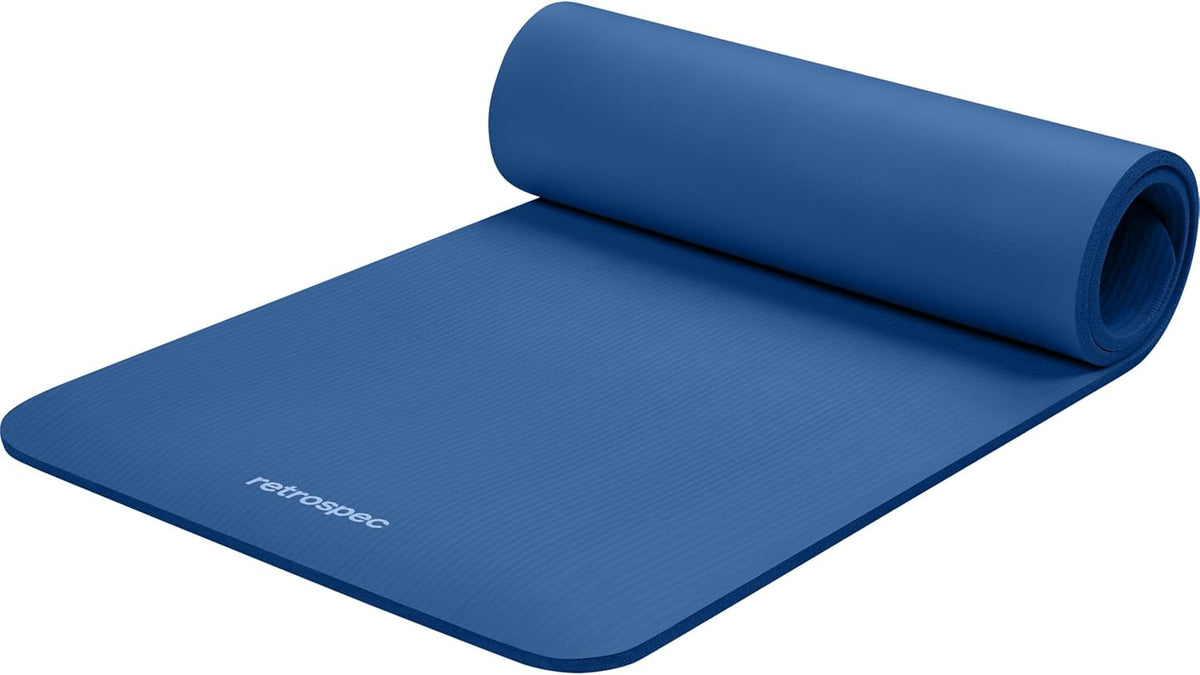 Retrospec Solana Yoga Mat – 1/2" Thick Non-Slip 72×24" Mat